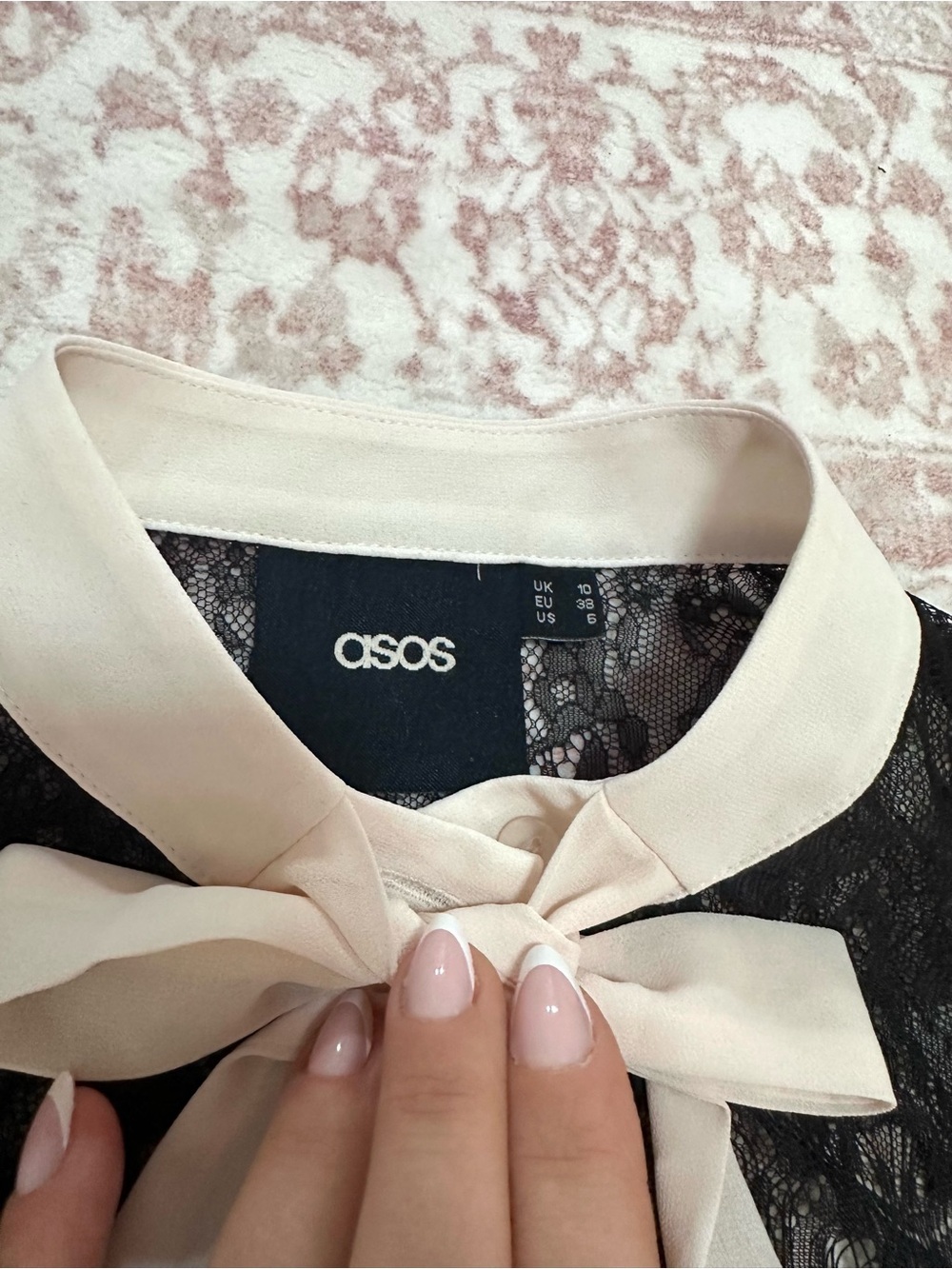 ASOS ๐ค Sheer Lace Buttoned Blouse - Picture 5 of 15